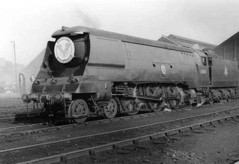 On shed at Eastleigh, 8 July 1952