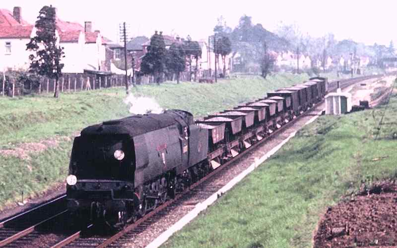 On a ballast train at Swaythling, 27 April 1963