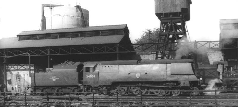 On shed at Bournemouth, 10 June 1964