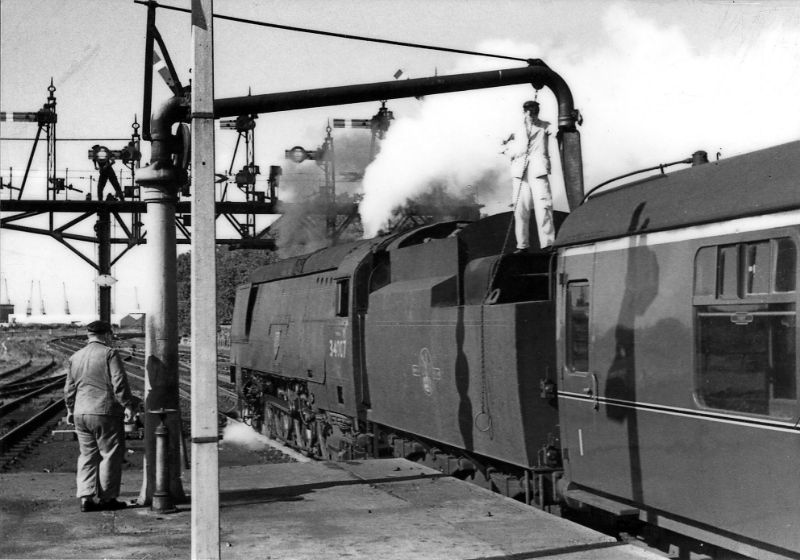 Taking water at Southampton