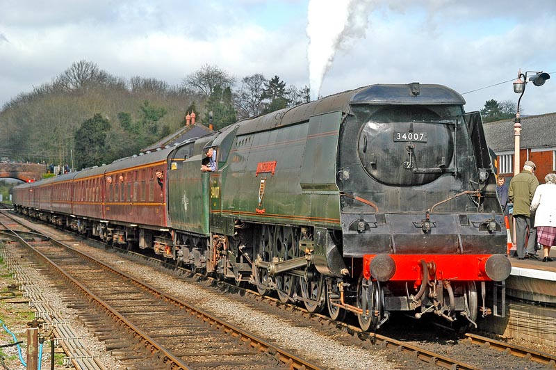 At Bishops Lydeard station